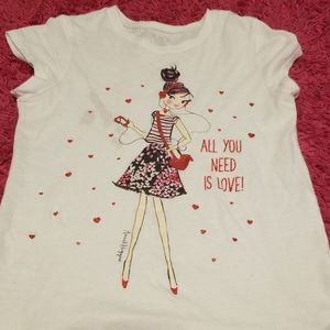 Cute girls valentine's shirt